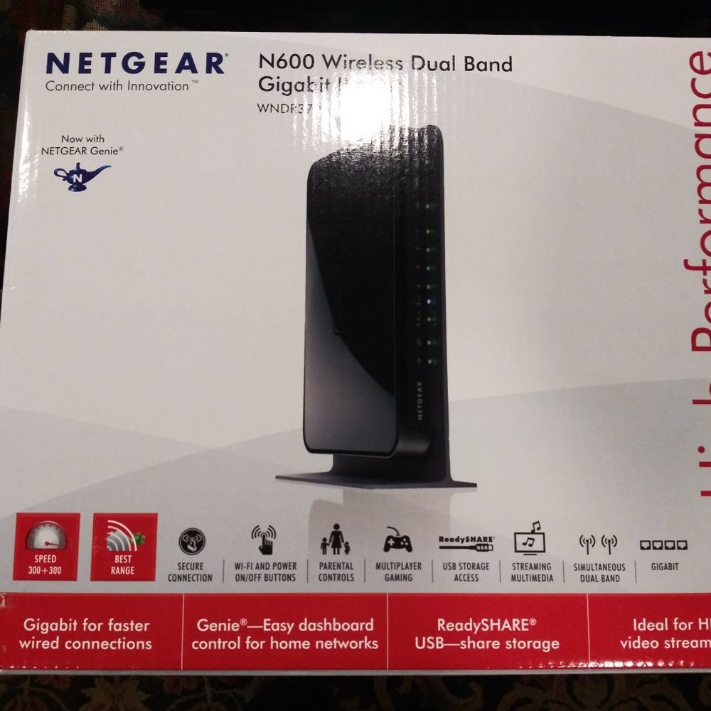 NetGear N600 Wireless Dual Band Gigabit Router